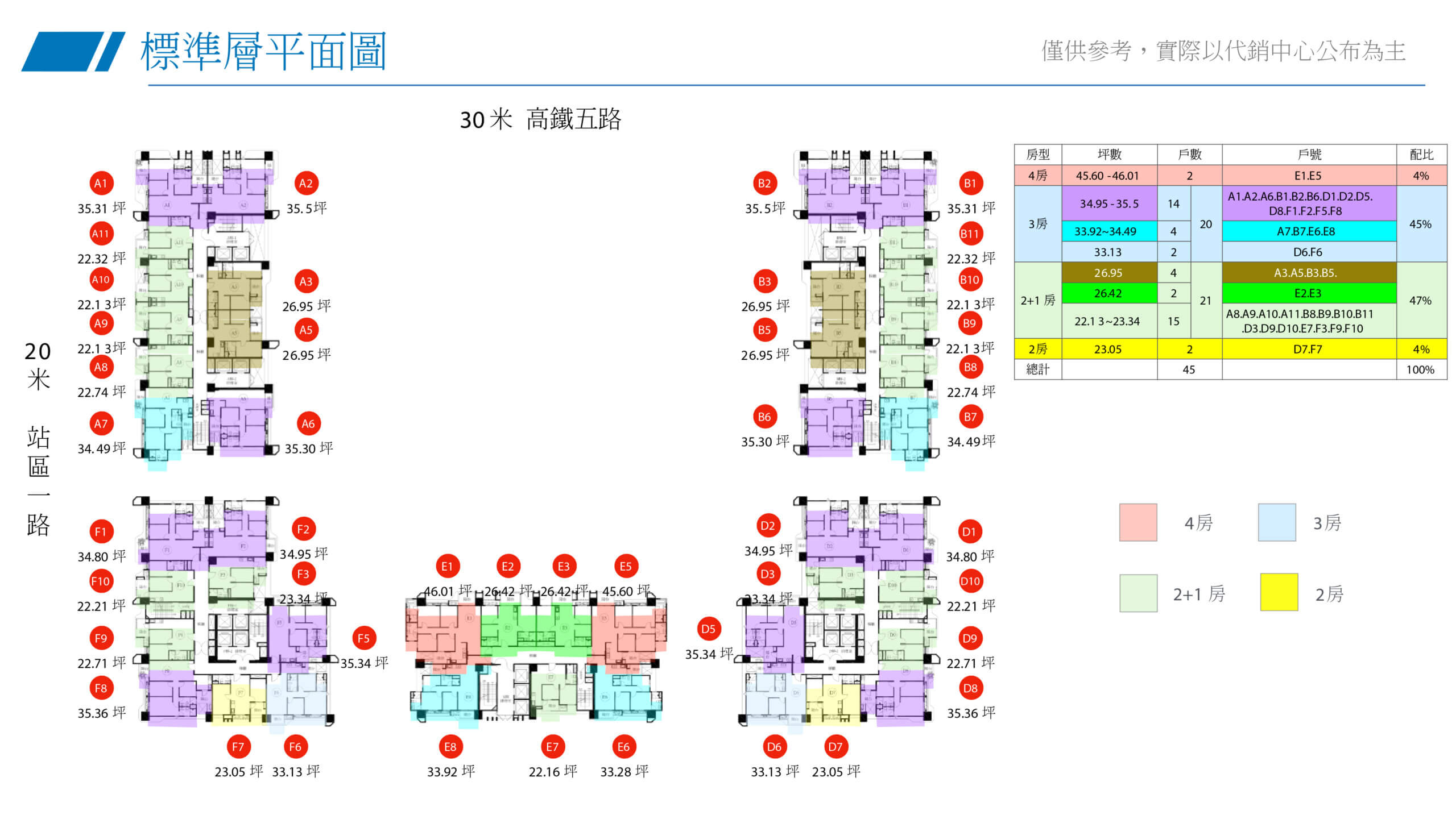 達麗白天鵝新高鐵格局圖