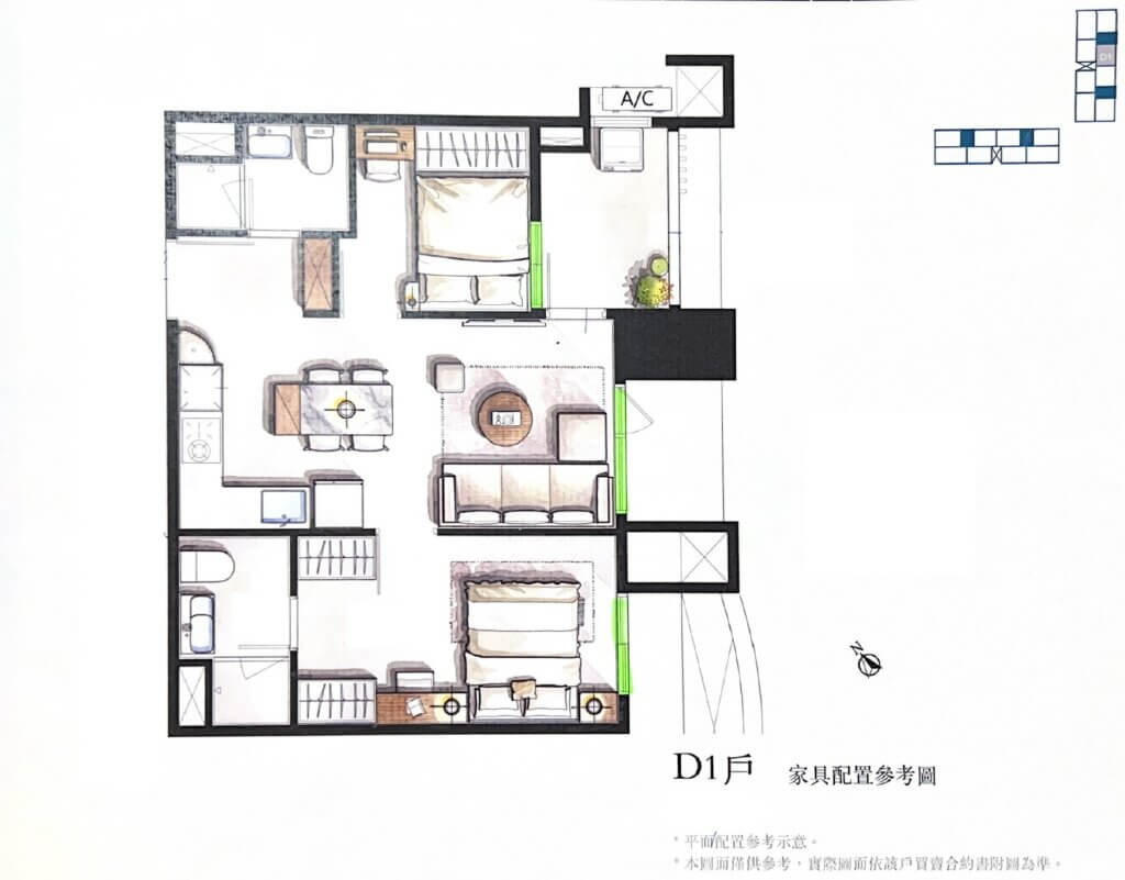 D1平面圖 台灣隱賦