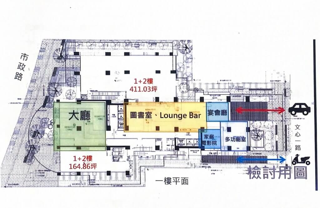 一樓平面圖 興富發市政一號院