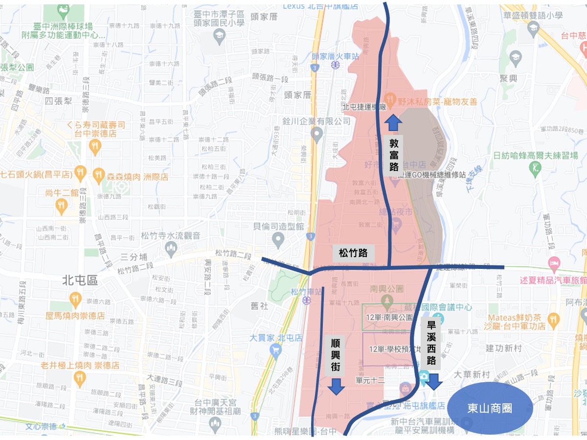 台中機捷/北屯機捷南北向聯外道路