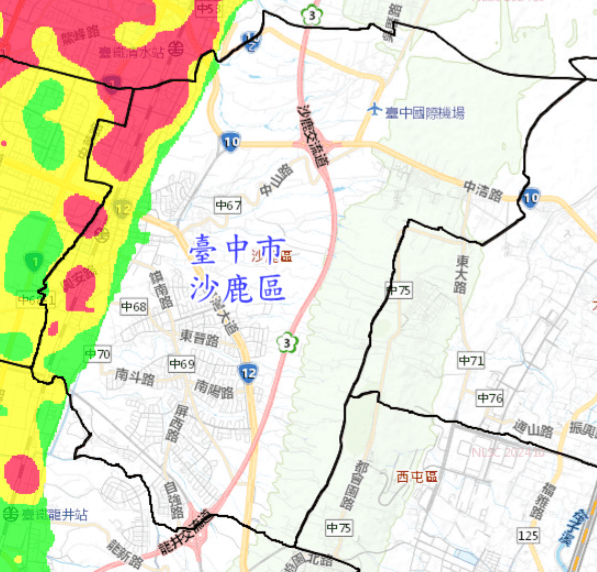 沙鹿災害潛勢-土壤液化