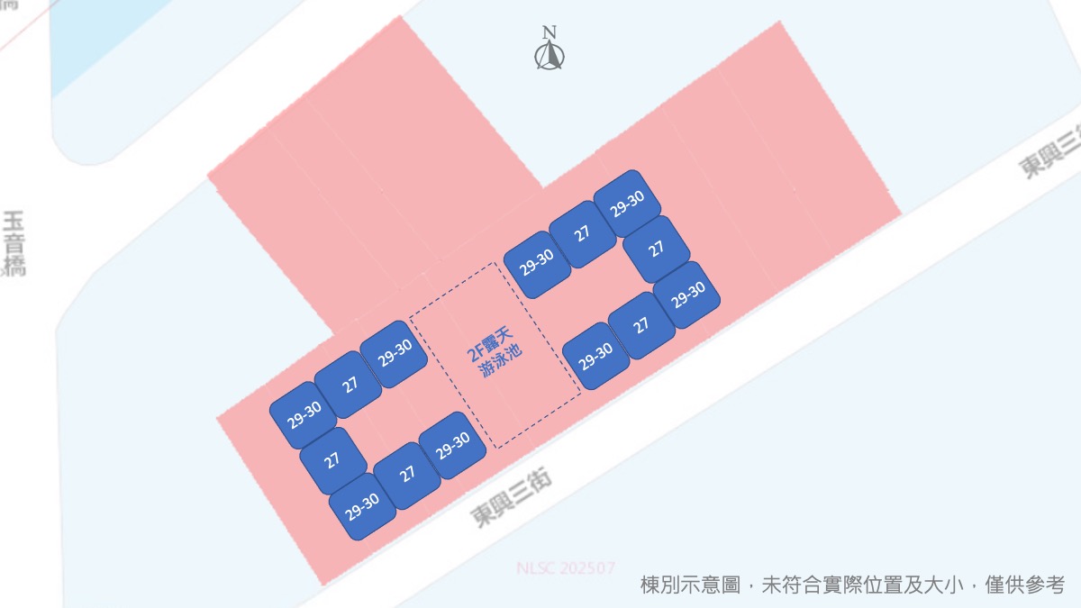 浩瀚光与玥棟別示意圖 浩瀚光与玥棟別示意圖